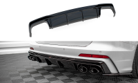 Maxton Design Diffuser rear extension black gloss - Audi...