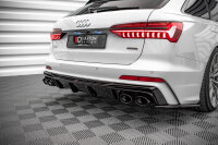 Maxton Design Diffuser rear extension black gloss - Audi S6 / A6 S-Line C8