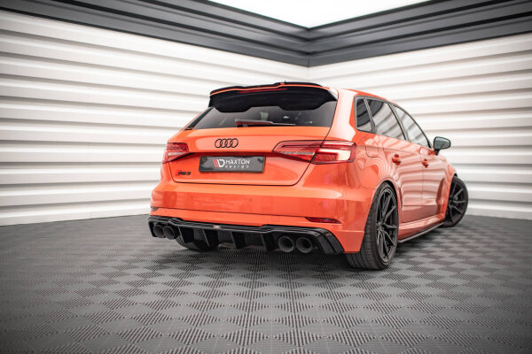 Maxton Design Diffuser rear extension V.2 - Audi RS3 8V Facelift