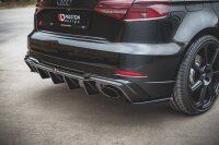 Maxton Design Diffuser rear extension V.2 - Audi RS3 8V Sportback Facelift