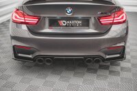 Maxton Design Heckansatz Flaps Diffusor V.2 schwarz Hochglanz - BMW M4 F82