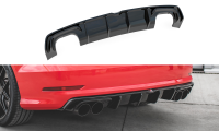 Maxton Design Diffuser rear extension black gloss - Audi...