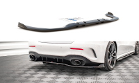 Maxton Design Mittlerer Diffusor Heckansatz DTM Look V.2 schwarz Hochglanz - Mercedes A 35 AMG Limosine V177