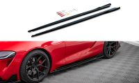 Maxton Design Side skirts extension extension V.3 black...