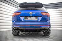 Maxton Design Diffuser rear extension black gloss - VW Tiguan R MK2 Facelift