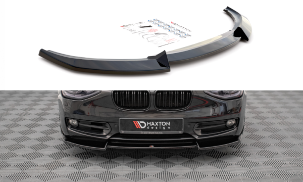 Maxton Design Front extension V.2 black gloss - BMW 1 Series F20