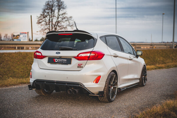 Maxton Design Rear extension Flaps diffuser + Flaps V.4 - Ford Fiesta ST MK8