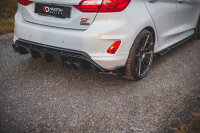 Maxton Design Rear extension Flaps diffuser + Flaps V.4 - Ford Fiesta ST MK8