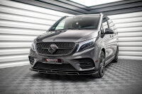 Maxton Design Front extension V.5 black gloss - Mercedes V-Class AMG-Line W447 Facelift