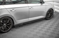 Maxton Design Side skirts extension extension black gloss - Skoda Fabia MK3