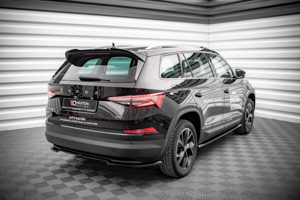 Maxton Design Spoiler Cap black gloss - Skoda Kodiaq MK1 Facelift