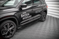 Maxton Design Seitenschweller Ansatz schwarz Hochglanz - Skoda Kodiaq MK1 Facelift