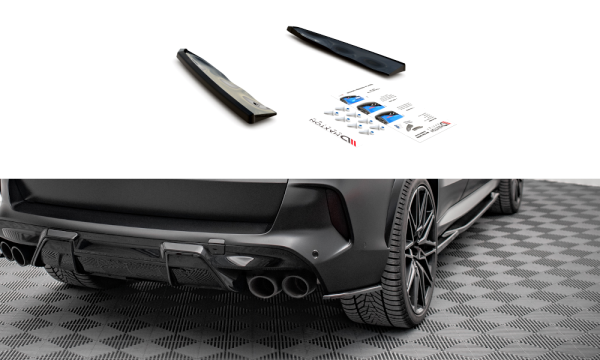 Maxton Design Rear extension Flaps diffuser black gloss - BMW X5M F95