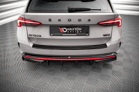 Maxton Design Diffuser rear extension black gloss - Skoda Octavia RS MK4