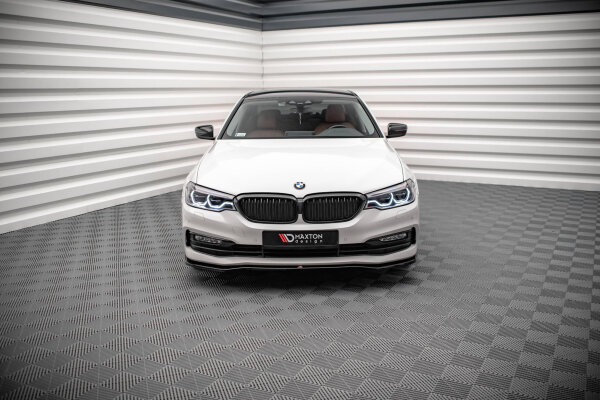 Maxton Design Front extension V.1 black gloss - BMW 5 Series G30