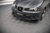 Maxton Design Front extension V.3 black gloss - Seat Ibiza Cupra MK3