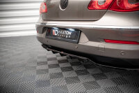 Maxton Design Middle diffuser rear extension DTM Look black gloss - VW Passat CC