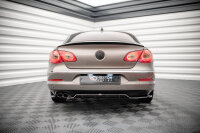 Maxton Design Middle diffuser rear extension DTM Look black gloss - VW Passat CC