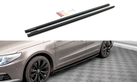 Maxton Design Side skirts extension extension V.2 black...