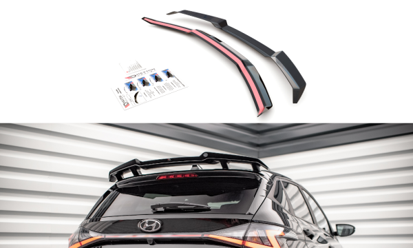 Maxton Design Spoiler Cap schwarz Hochglanz - Hyundai I20 N MK3