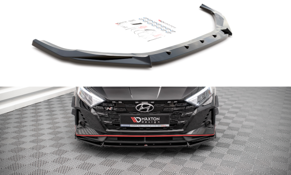 Maxton Design Front extension V.2 black gloss - Hyundai I20 N MK3