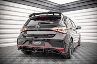 Maxton Design Middle diffuser rear extension DTM Look black gloss - Hyundai I20 N MK3