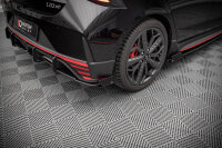 Maxton Design Street Pro Heckansatz Flaps Diffusor + Flaps schwarz Hochglanz - Hyundai I20 N MK3