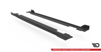 Maxton Design Street Pro Side skirts extension extension + Flaps black gloss - Hyundai I20 N MK3