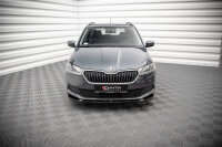 Maxton Design Front extension black gloss - Skoda Fabia...