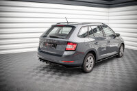 Maxton Design Mittlerer Diffusor Heckansatz DTM Look schwarz Hochglanz - Skoda Fabia Combi MK3 Facelift