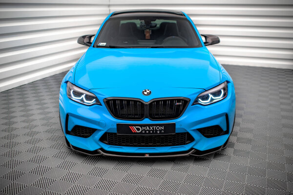 Maxton Design Front extension V.1 black gloss - BMW M2 Competition F87