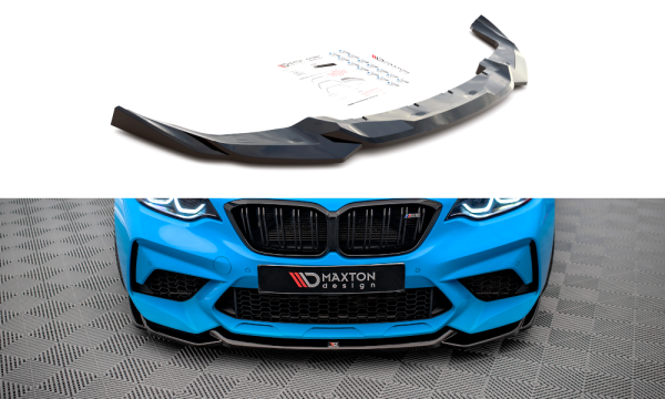 Maxton Design Front extension V.1 black gloss - BMW M2 Competition F87