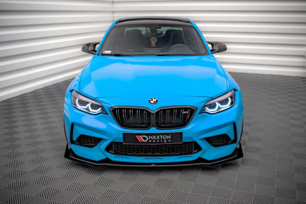 Maxton Design Street Pro Frontansatz + Flaps V.1 + Flaps BMW M2 Competition F87