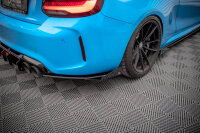 Maxton Design Street Pro Heckansatz Flaps Diffusor + Flaps schwarz Hochglanz - BMW M2 F87