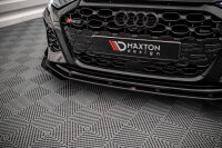 Maxton Design Street Pro Front extension + Flaps V.1 + Flaps black gloss - Audi RS3 8Y