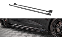 Maxton Design Street Pro Seitenschweller Ansatz + Flaps schwarz Hochglanz - Audi RS3 Sportback 8Y