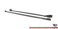 Maxton Design Street Pro Side skirts extension extension + Flaps black gloss - Audi RS3 Sportback 8Y