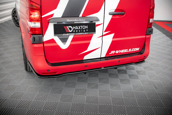 Maxton Design Middle diffuser rear extension DTM Look black gloss - Mercedes Vito W447 Facelift