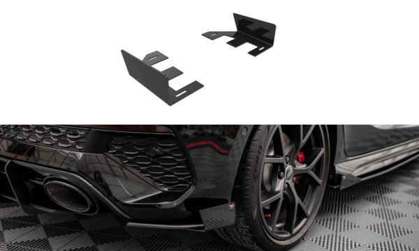 Maxton Design Hintere Seiten Flaps schwarz Hochglanz - Audi RS3 Sportback 8Y