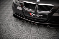 Maxton Design Front extension V.1 black gloss - BMW 3 Series E90