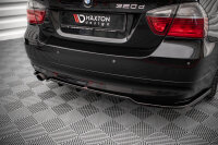 Maxton Design Middle diffuser rear extension DTM Look black gloss - BMW 3 Series Limosine E90