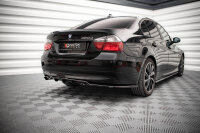 Maxton Design Mittlerer Diffusor Heckansatz DTM Look schwarz Hochglanz - BMW 3er Limosine E90