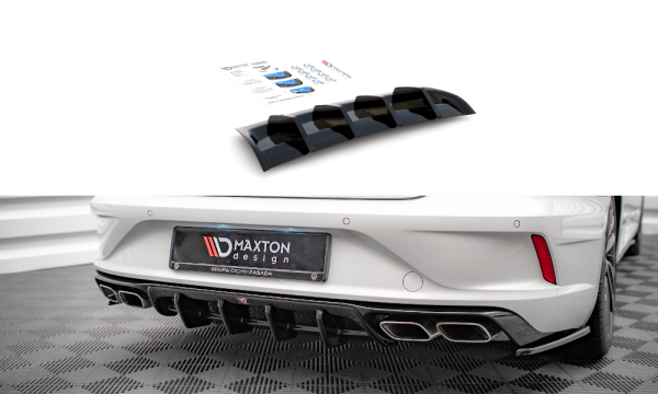 Maxton Design Diffuser rear extension black gloss - VW Arteon R