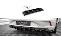 Maxton Design Diffuser rear extension black gloss - VW...