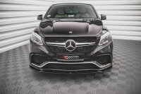 Maxton Design Front extension V.1 black gloss - Mercedes...