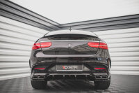 Maxton Design Diffuser rear extension black gloss - Mercedes GLE Coupe 63 AMG C292