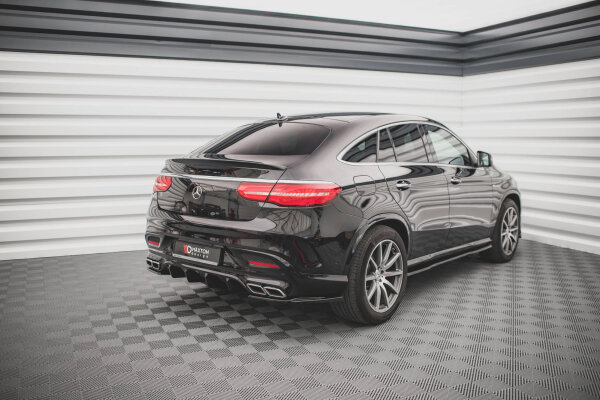 Maxton Design Rear extension Flaps diffuser V.1 black gloss - Mercedes GLE Coupe 63 AMG C292