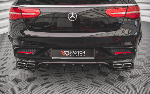 Maxton Design Heckansatz Flaps Diffusor V.2 schwarz Hochglanz - Mercedes GLE Coupe 63 AMG C292