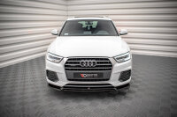 Maxton Design Front extension V.2 black gloss - Audi Q3...