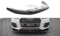 Maxton Design Front extension V.2 black gloss - Audi Q3...